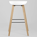 Барный стул на ножках из натурального дерева Boras White варинант исполнения - 4 | Loft Concept в Уфе