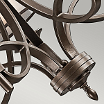 Люстра с белыми тканевыми абажурами в прозрачных стеклянных цилиндрах Kichler варинант исполнения - 20 | Loft Concept в Уфе