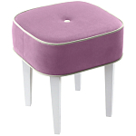 Квадратный мягкий пуф на белых ножках Winton Pouf Square варинант исполнения - 5 | Loft Concept в Уфе