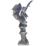 Подсвечник в виде Дракона Grey Blue Dragon Candlestick варинант исполнения - 2 | Loft Concept в Уфе