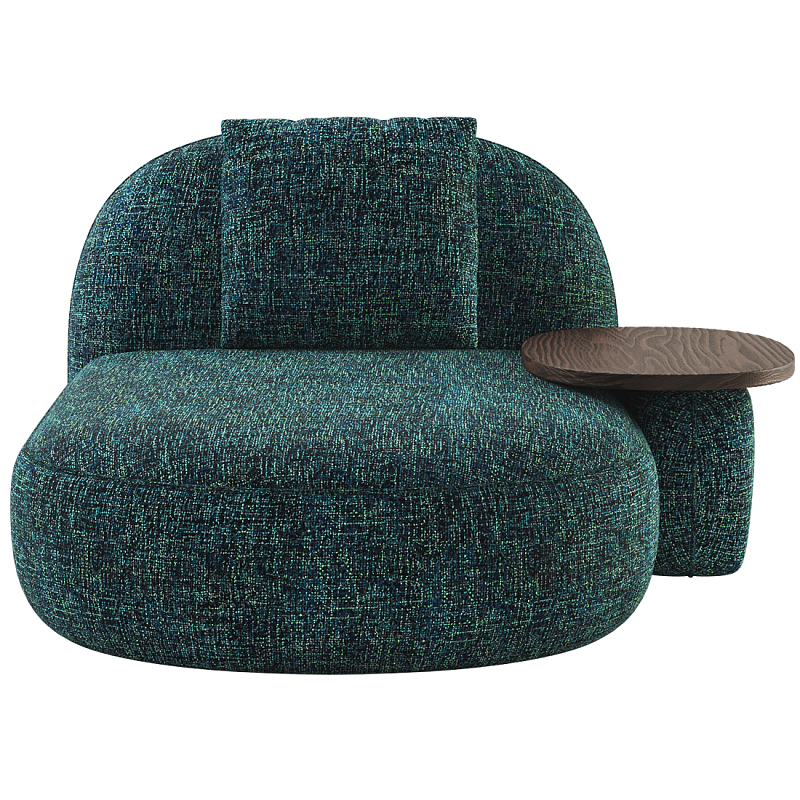 Кушетка Orus с овальным столиком  Изумрудный Орех в Уфе | Loft Concept 