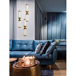 Подвесной светильник с двумя белыми рифлеными цилиндрическими плафонами Golden Swirl варинант исполнения - 8 | Loft Concept в Уфе