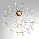 Люстра подвесная из металла с хрустальными прозрачными подвесками Quasar 81 варинант исполнения - 5 | Loft Concept в Уфе