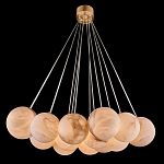 Люстра подвесная круглая с сферическими плафонами из натурального камня Glowing Spheres варинант исполнения - 13 | Loft Concept в Уфе