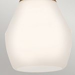 Подвесной светильник каплевидной формы с комбинированным плафоном из стали и белого матового стекла Kichler варинант исполнения - 13 | Loft Concept в Уфе