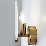 Бра с плафоном из камня в форме диска Ricci Stone Wall Lamp варинант исполнения - 4 | Loft Concept в Уфе