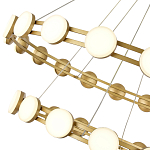 Люстра двухъярусная с круглыми светодиодными источниками света Maxine Light варинант исполнения - 8 | Loft Concept в Уфе