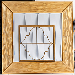 Зеркало квадратное в фактурной раме Pattern варинант исполнения - 1 | Loft Concept в Уфе