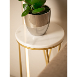 Столик дизайнерский Beige marble варинант исполнения - 5 | Loft Concept в Уфе