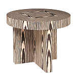 Столик журнальный круглый с полосатым узором Zebroids варинант исполнения - 1 | Loft Concept в Уфе