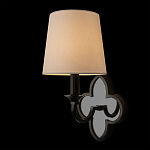 Бра с белым текстильным абажуром и фигурным основанием с зеркальной вставкой Vitorino варинант исполнения - 9 | Loft Concept в Уфе