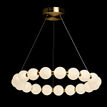 Люстра круглая с матовыми белыми шарами PEARLS Suspension варинант исполнения - 3 | Loft Concept в Уфе