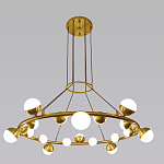 Люстра подвесная светодиодная с плафонами в форме шара Italian Globe Cedar Moss Light варинант исполнения - 4 | Loft Concept в Уфе