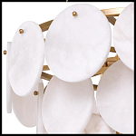 Люстра трехъярусная с подвесками из округлых элементов Cryptocrystalline Stone варинант исполнения - 4 | Loft Concept в Уфе