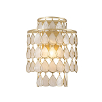 Бра с декором из натуральной морской ракушки Iridescent Light варинант исполнения - 1 | Loft Concept в Уфе