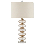 Настольная лампа с фактурным стеклянным корпусом Glamorous Pommel варинант исполнения - 3 | Loft Concept в Уфе