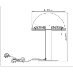 Настольная лампа c абажуром в форме купола из натурального камня  Heavenly Harmony варинант исполнения - 7 | Loft Concept в Уфе