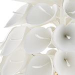 Люстра белая каплевидной формы из цветков лилии White Natural Lines варинант исполнения - 2 | Loft Concept в Уфе