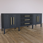 Большая VT-тумба Primo шпон Черный дуб варинант исполнения - 3 | Loft Concept в Уфе