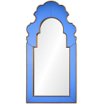 Настенное зеркало в синей зеркальной раме Filibert Mirror варинант исполнения - 1 | Loft Concept в Уфе