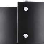 Потолочный светильник круглый светодиодный Semicircular White Panels чёрный варинант исполнения - 1 | Loft Concept в Уфе