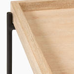 Консоль деревянной столешницей и полкой Wooden Table Top and Shelf варинант исполнения - 2 | Loft Concept в Уфе