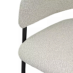 Стул мягкий с подлокотниками Chair Gray Upholstery Boucle варинант исполнения - 6 | Loft Concept в Уфе