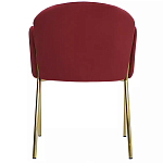 Стул бордовый на золотистых ножках Burgundy Chair варинант исполнения - 4 | Loft Concept в Уфе
