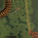 Обои ручная роспись Malwa Original colourway on Olive tobacco варинант исполнения - 3 | Loft Concept в Уфе