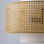 Подвесной светильник с декоративным поясом из плетеного бамбука Biuloggicu варинант исполнения - 7 | Loft Concept в Уфе