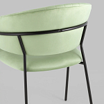 Стул в велюре фисташкового цвета Horizon варинант исполнения - 7 | Loft Concept в Уфе