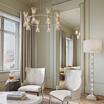 Торшер с фактурным каркасом и прямоугольным тканевым абажуром Shiye and Simplicity варинант исполнения - 3 | Loft Concept в Уфе