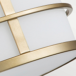 Потолочный светильник с белым матовым абажуром в металлическом каркасе Feiss варинант исполнения - 5 | Loft Concept в Уфе