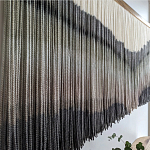 Пейзаж из нитей Макраме Wall decor Black and White Landscape варинант исполнения - 2 | Loft Concept в Уфе