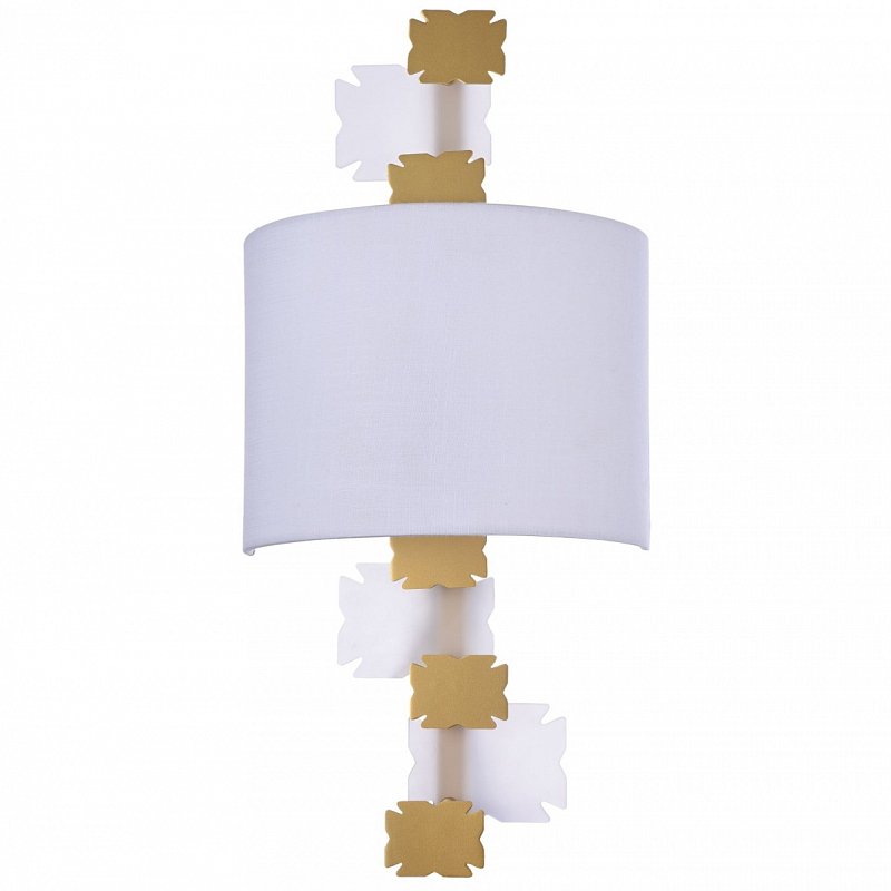 Бра Jacopo Mosaic Sconces Латунь Белый в Уфе | Loft Concept 