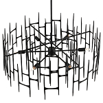 Люстра черная остроконечной формы Black Satin варинант исполнения - 3 | Loft Concept в Уфе