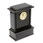 Часы настольные черные из натурального камня Обсидиан Stone Clock варинант исполнения - 2 | Loft Concept в Уфе