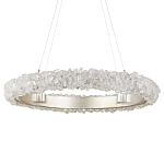 Люстра светодиодная фактурная в форме кольца Amber Crystal варинант исполнения - 3 | Loft Concept в Уфе