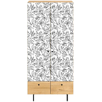 Шкаф с принтом Floral notes варинант исполнения - 2 | Loft Concept в Уфе