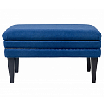 Мягкая банкетка на черных ножках с зоной для хранения Casket Blue варинант исполнения - 1 | Loft Concept в Уфе