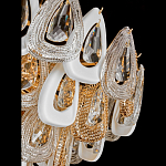 Люстра с многослойными белыми и прозрачными подвесками Character Chandelier варинант исполнения - 2 | Loft Concept в Уфе