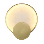 Бра в форме диска из бежевого алебастра Cryptocrystalline Stone варинант исполнения - 1 | Loft Concept в Уфе