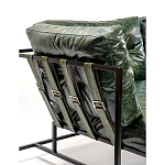 Диван Лофт Натуральная Винтажная кожа Зеленый Two Seat Encounter Leather Sofa варинант исполнения - 5 | Loft Concept в Уфе