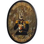 Картина в овальной раме Chinoiserie Great Dane Dog Portrait варинант исполнения - 1 | Loft Concept в Уфе