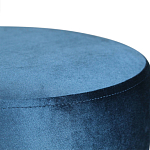 Пуф синий велюр на золотом металлическом основании Golden Belt варинант исполнения - 2 | Loft Concept в Уфе