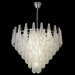 Люстра с подвесками из рифленного стекла в форме капель Textured Glass Chandelier варинант исполнения - 7 | Loft Concept в Уфе