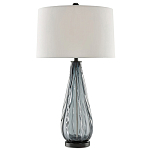 Настольная лампа с фактурным стеклянным основанием Glass Vertical варинант исполнения - 2 | Loft Concept в Уфе