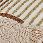 Чехол на подушку с вышивкой в виде геометрических узоров Beige Calista Rect варинант исполнения - 2 | Loft Concept в Уфе