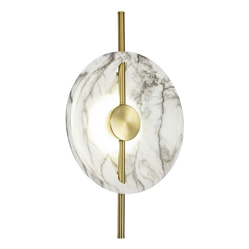 Бра Rakumba Lighting Wall lamp Gold Золотой Белый Мрамор Bianco в Уфе | Loft Concept 