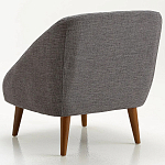 Кресло серое Pauley Grey Armchair варинант исполнения - 2 | Loft Concept в Уфе